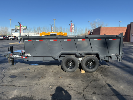 New 2026 Lamar Trailers 83"x14'DT-14K Telescopic Dump Trailer