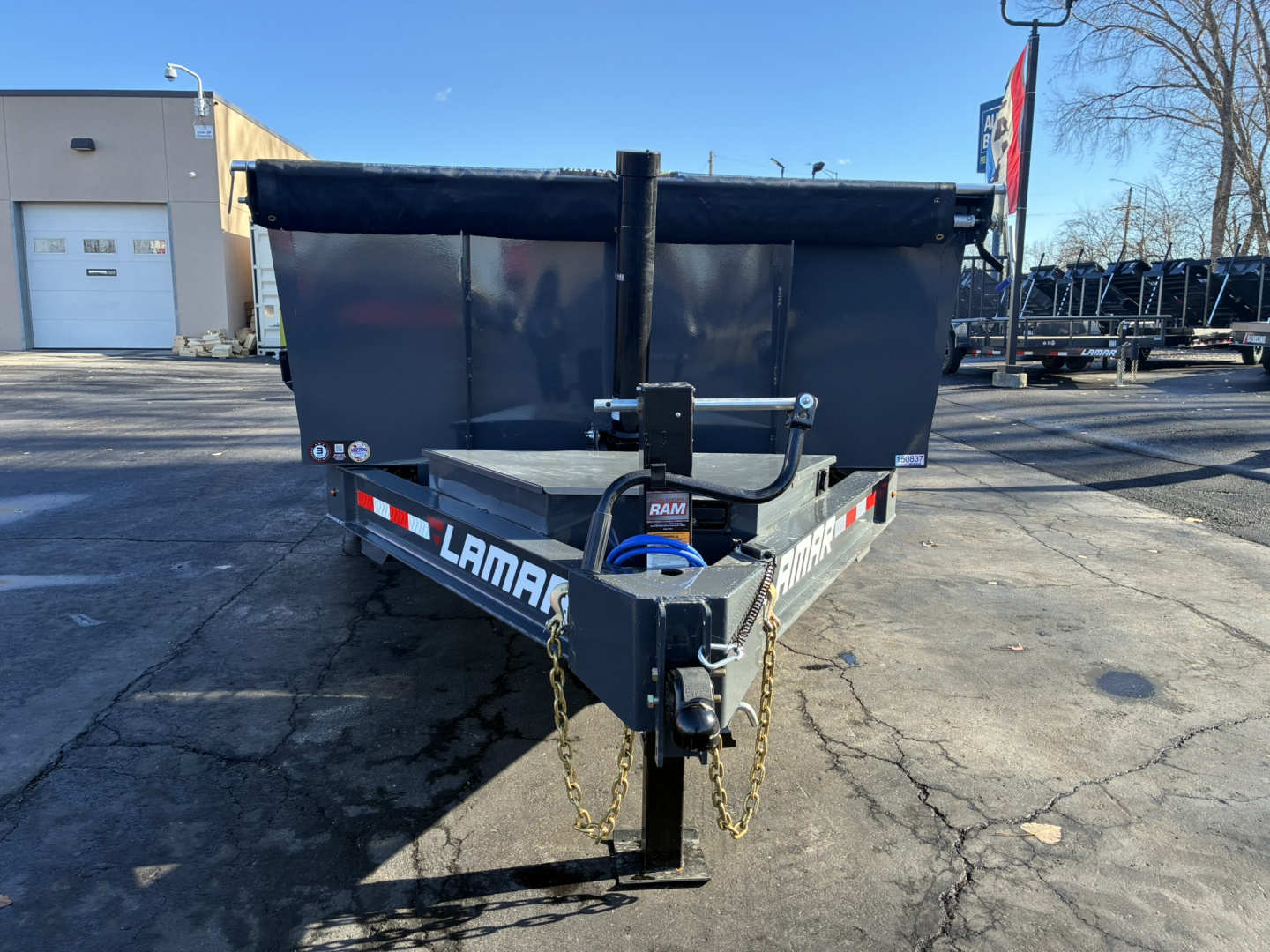 New 2026 Lamar Trailers 83"X14' DT-14K Telescopic Dump Trailer