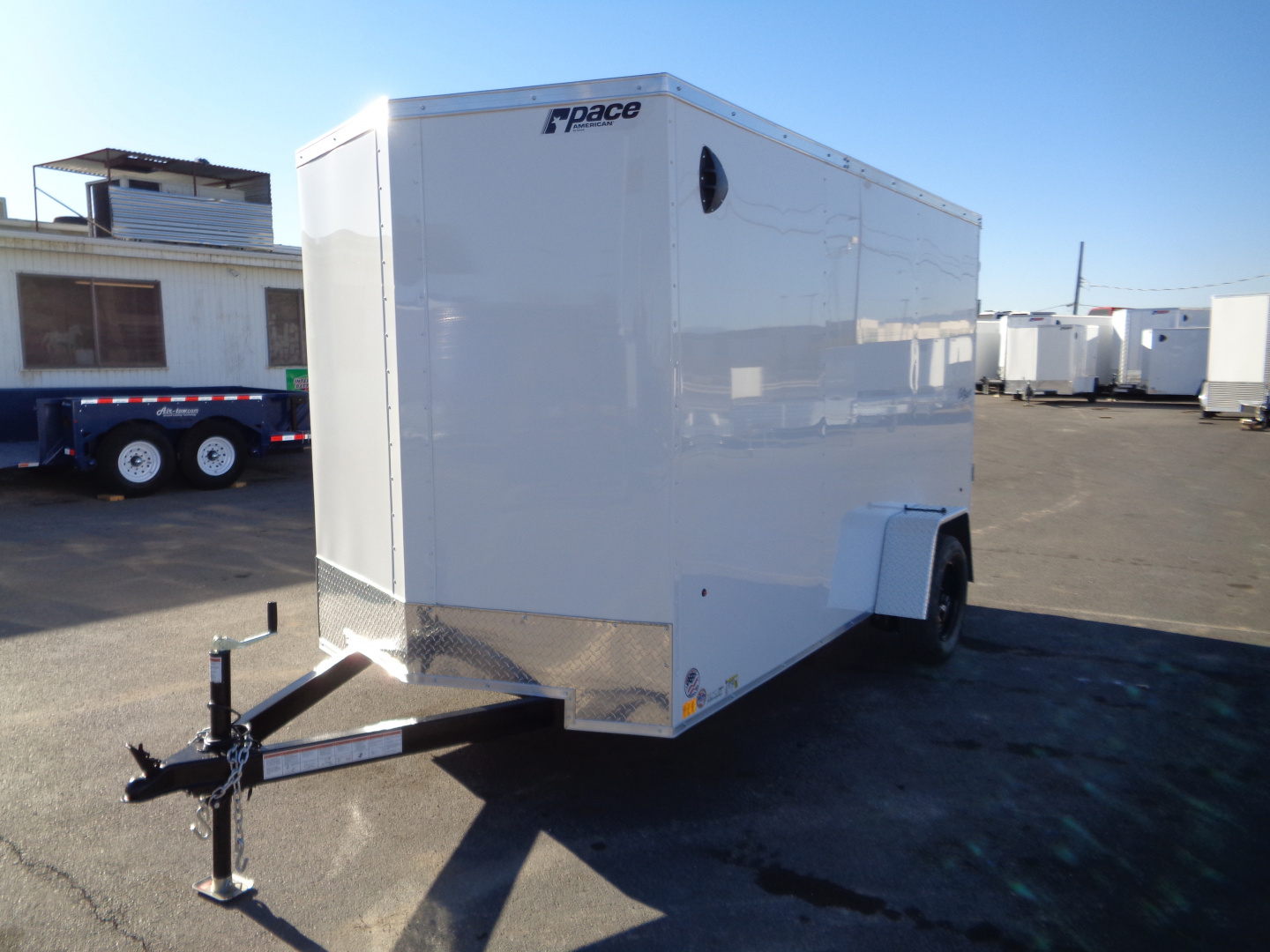 New 2026 Pace American 6x12 * Out Back DLX * V-Nose Single Axle Cargo Trailer