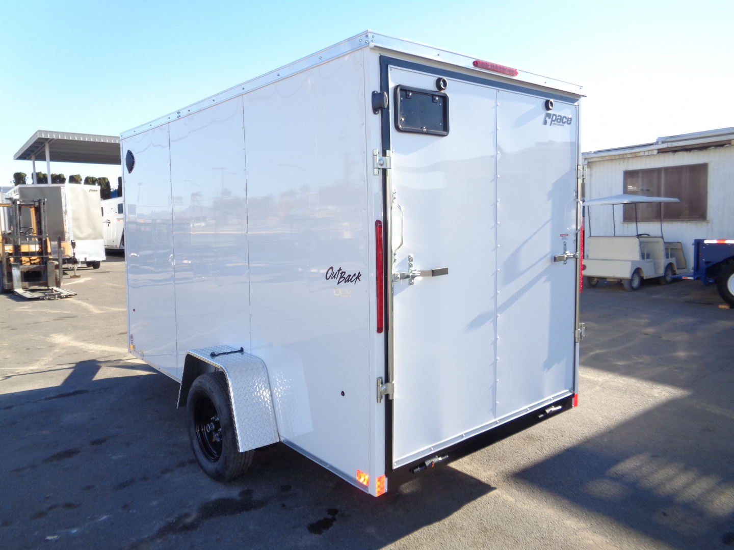 New 2026 Pace American 6x12 * Out Back DLX * V-Nose Single Axle Cargo Trailer