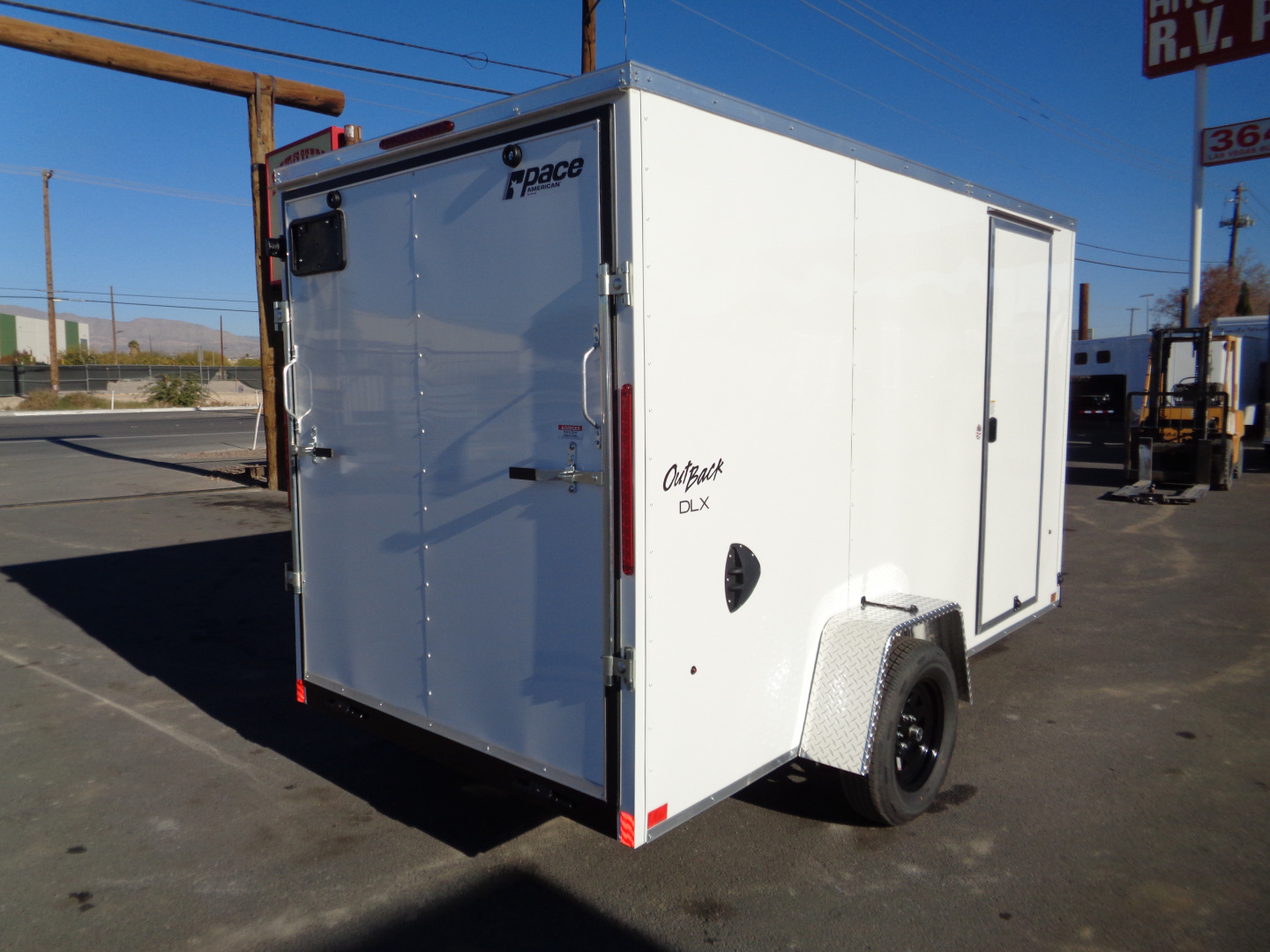 New 2026 Pace American 6x12 * Out Back DLX * V-Nose Single Axle Cargo Trailer