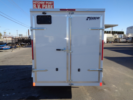 New 2026 Pace American 6x10 * Out Back DLX * V-Nose Single Axle Cargo Trailer w/ Double Rear Doors