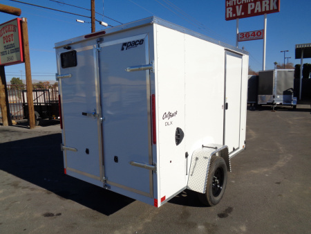 New 2026 Pace American 6x10 * Out Back DLX * V-Nose Single Axle Cargo Trailer w/ Double Rear Doors