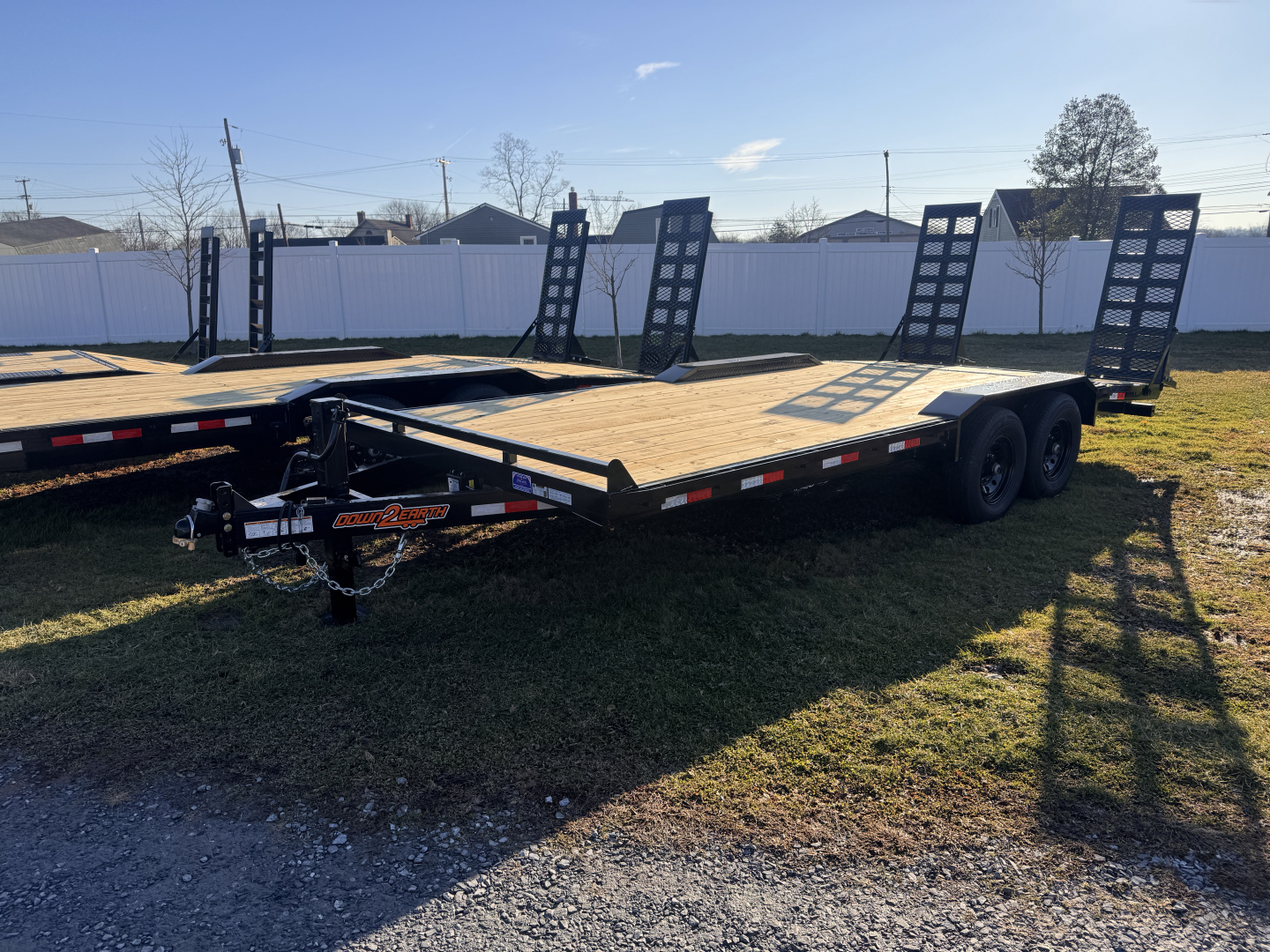 New 2026 Down 2 Earth Trailers DTE10220EDO7B 14K Equipment Trailer DECKOVER DRIVE OVER FENDERS