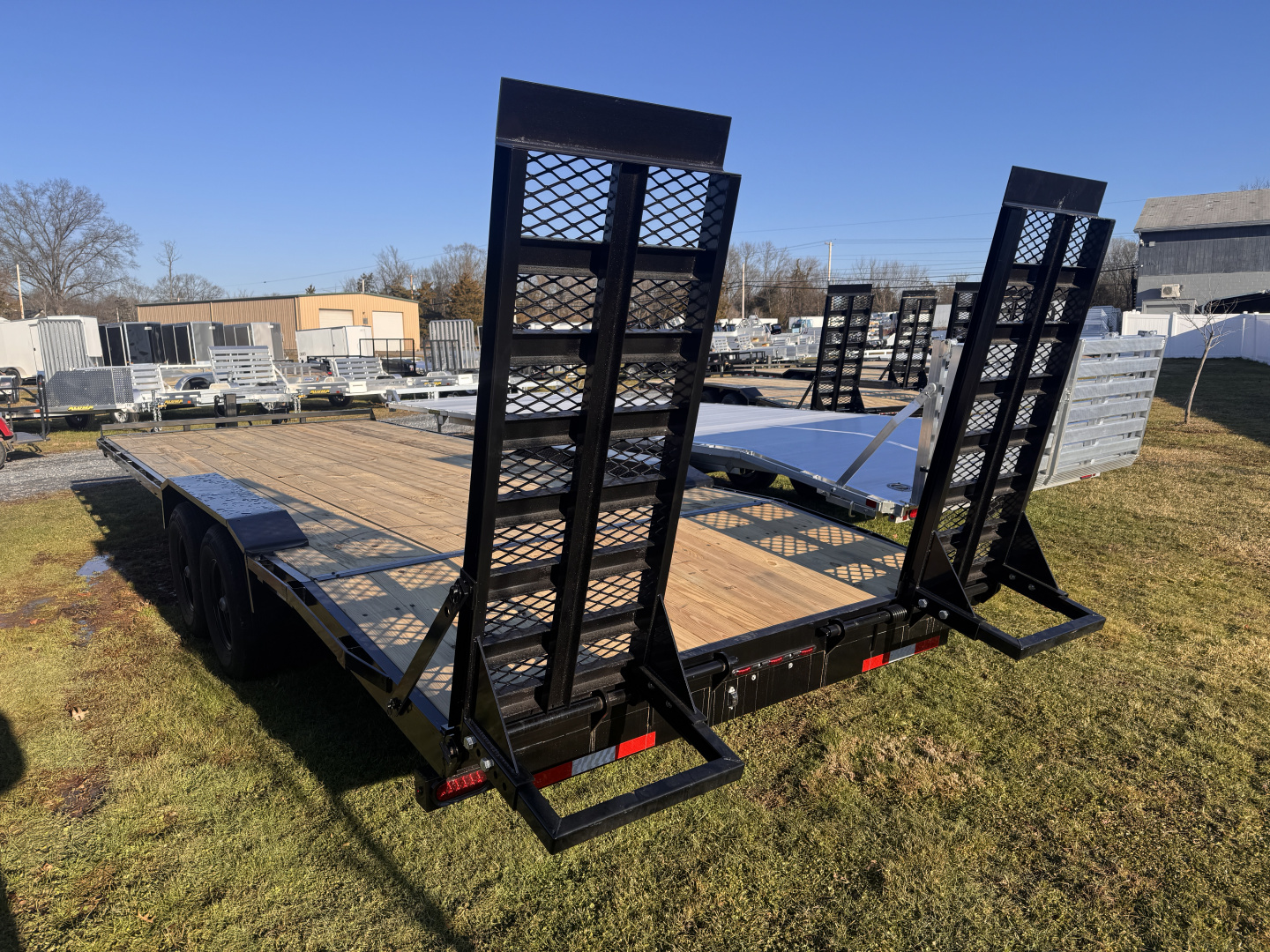 New 2026 Down 2 Earth Trailers DTE10224EDO7B Equipment Trailer 14K DECKOVER DRIVE OVER FENDERS