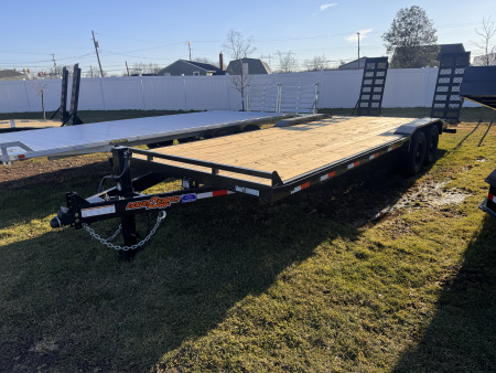 New 2026 Down 2 Earth Trailers DTE10224EDO7B Equipment Trailer 14K DECKOVER DRIVE OVER FENDERS