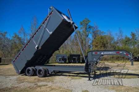 New 2025 NEW 102'' x 20' Dual Tandem 3 Stage Telescopic Gooseneck Dump Trlr w/ 48" High Sides
