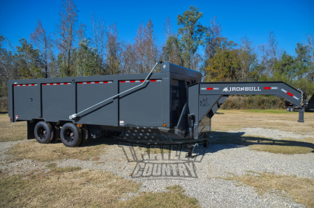 New 2025 NEW 102'' x 20' Dual Tandem 3 Stage Telescopic Gooseneck Dump Trlr w/ 48" High Sides