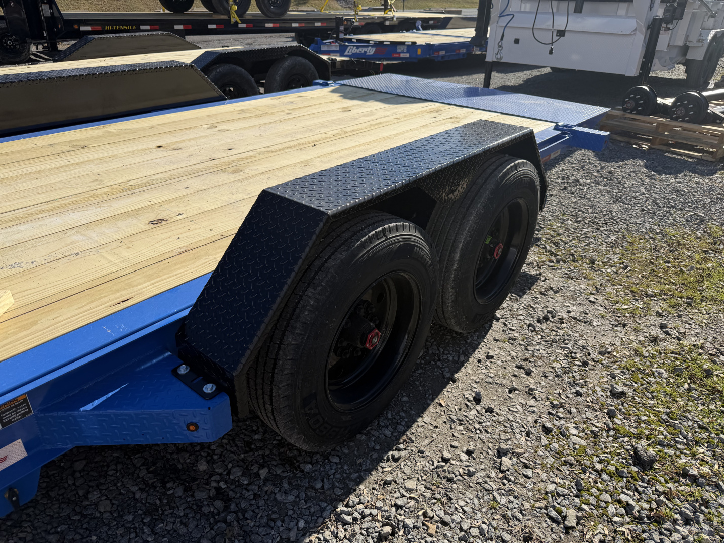 New 2026 Liberty LT Tilt Trailer 22’ FORK HOLDERS & TOOL BOX 8K AXLES 17.5K G.V.W.R.