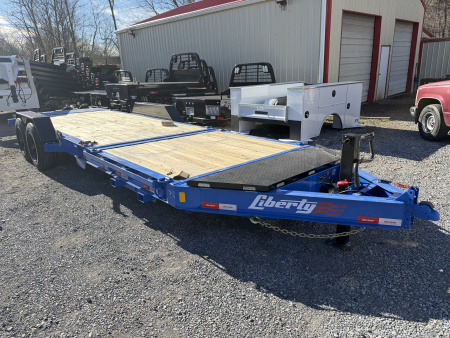 New 2026 Liberty LT Tilt Trailer 22’ FORK HOLDERS & TOOL BOX 8K AXLES 17.5K G.V.W.R.