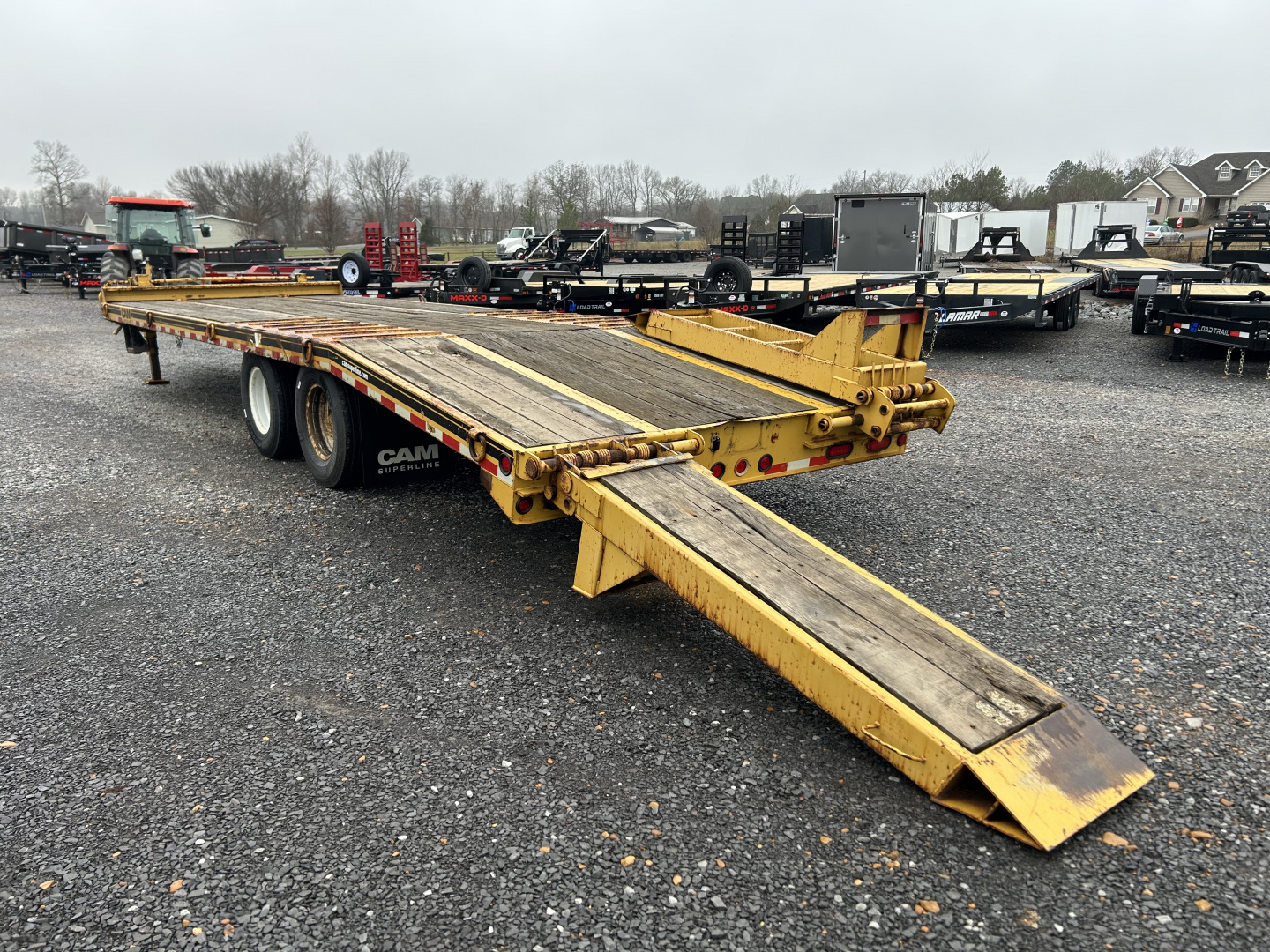 Used 2015 Cam Superline 102X25 25.9K Deckover Flatbed Trailer