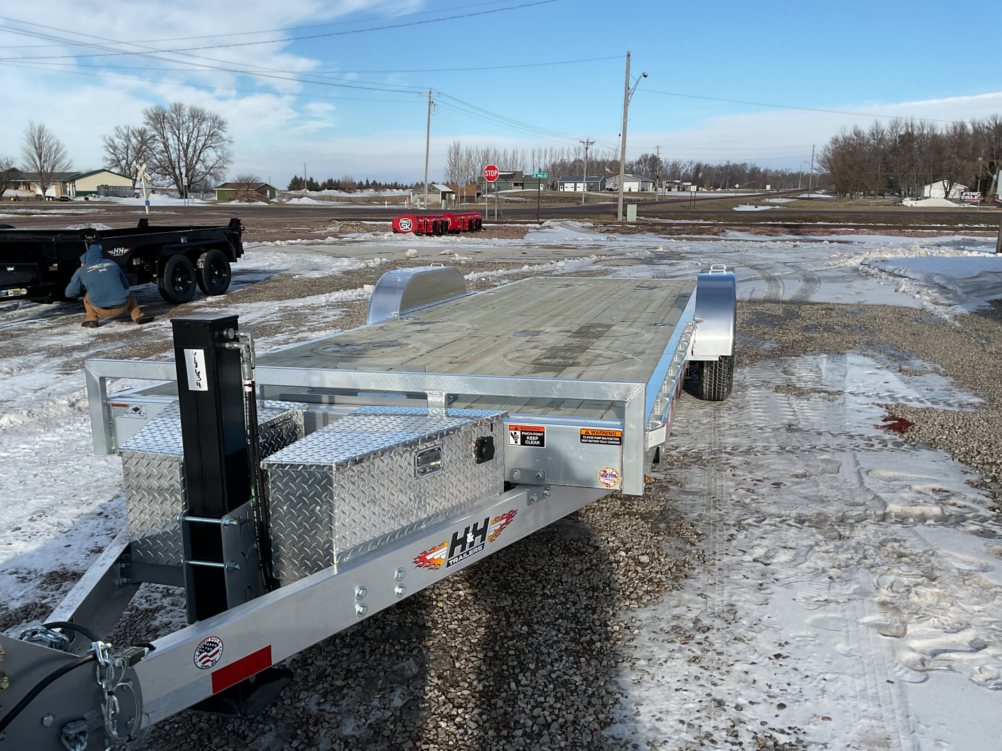 New 2026 H&H Trailers H8224EXLA-140 Car Hauler