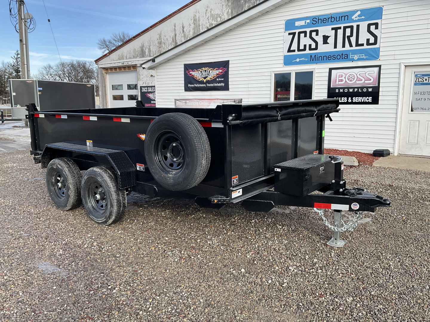 New 2026 H&H Trailers H7612UD-24-100 Dump Trailer