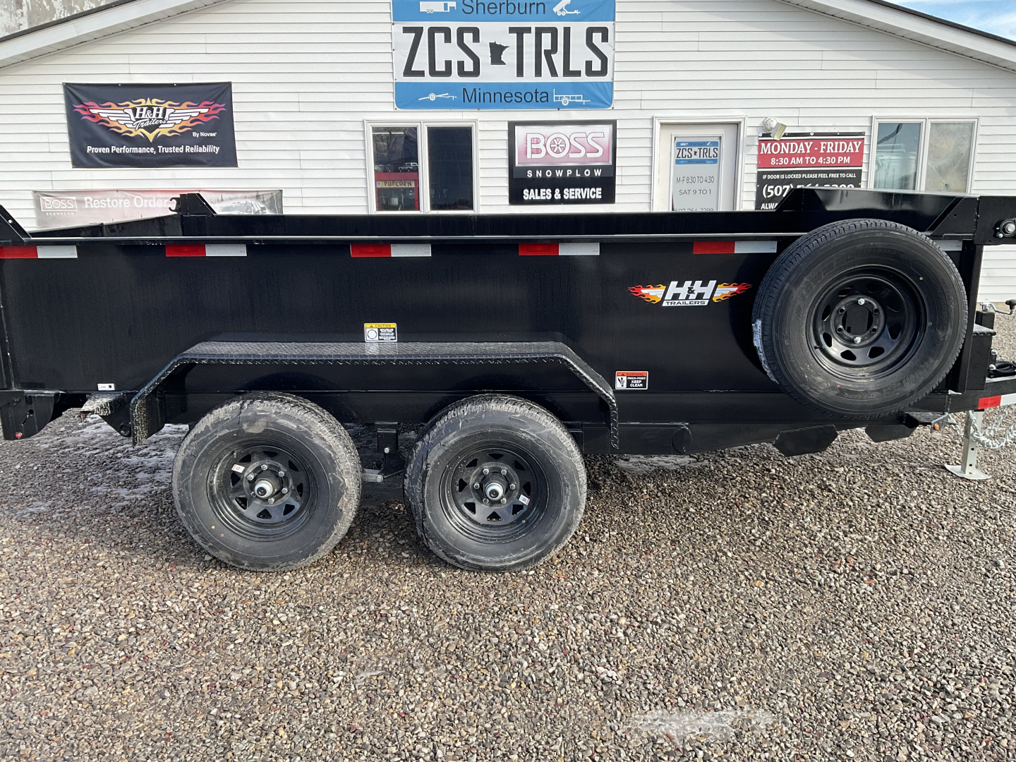New 2026 H&H Trailers H7612UD-24-100 Dump Trailer