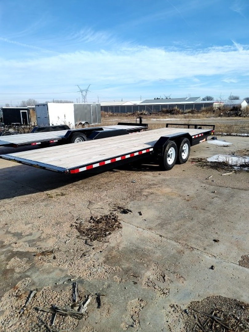 New 2022 H&H Trailers H8224MX-140 Car Hauler Manuel tiltbed