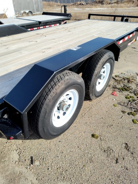 New 2022 H&H Trailers H8224MX-140 Car Hauler Manuel tiltbed