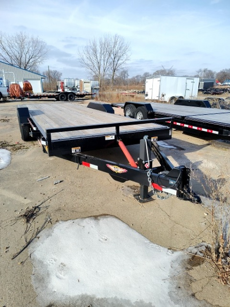 New 2022 H&H Trailers H8224MX-140 Car Hauler Manuel tiltbed