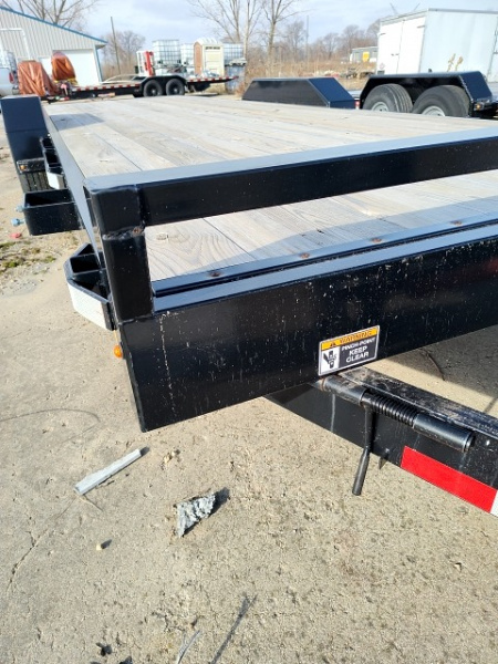 New 2022 H&H Trailers H8224MX-140 Car Hauler Manuel tiltbed