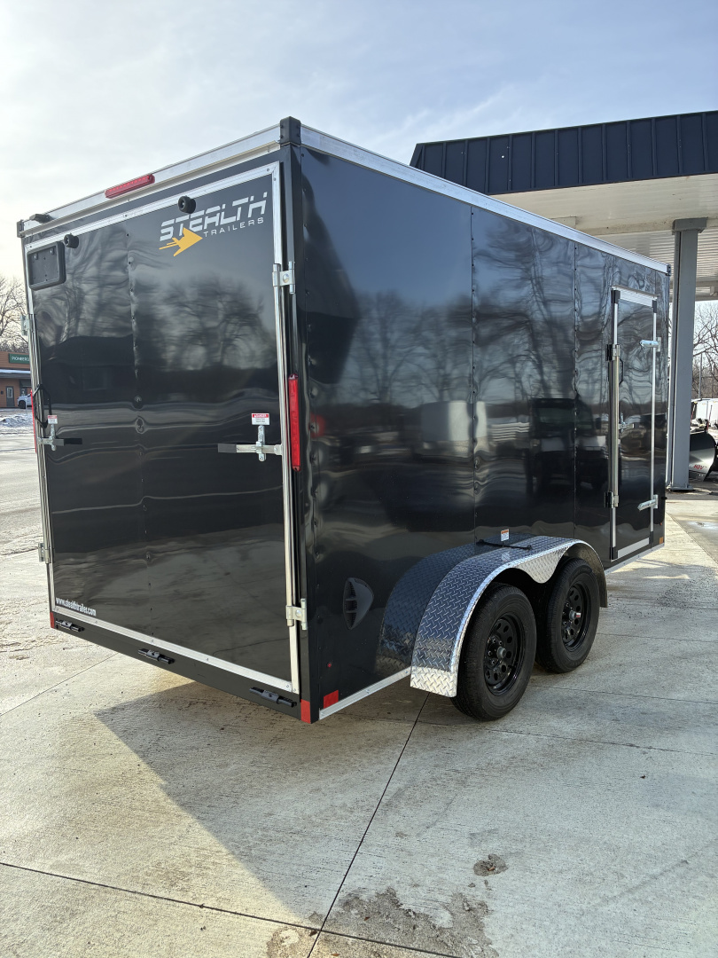 New 2026 Stealth Mustang 7x14 Steel Frame Enclosed Cargo Trailer