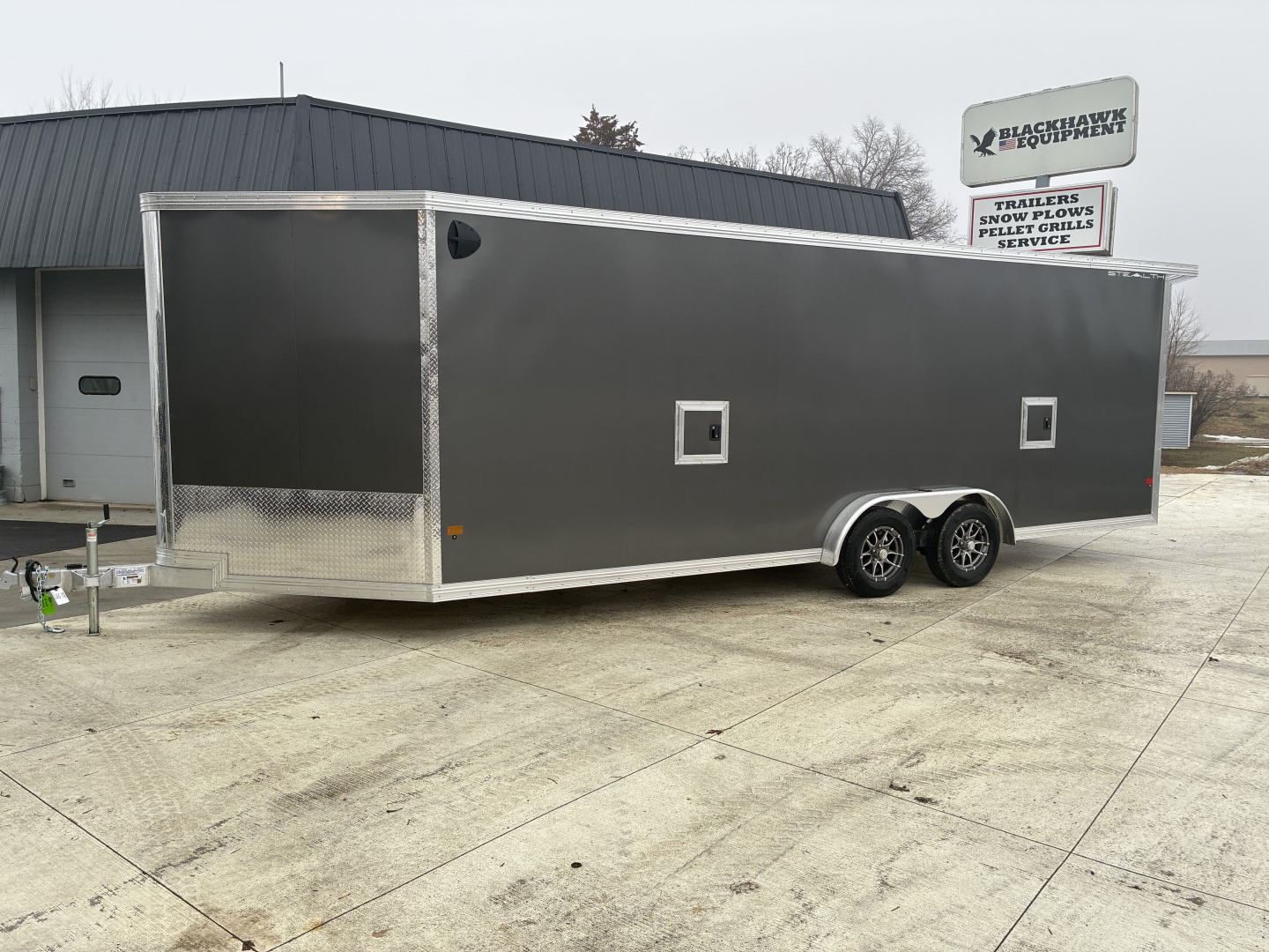 New 2026 Stealth SnoPro 7.5x27 All Aluminum Snowmobile Enclosed Cargo Trailer