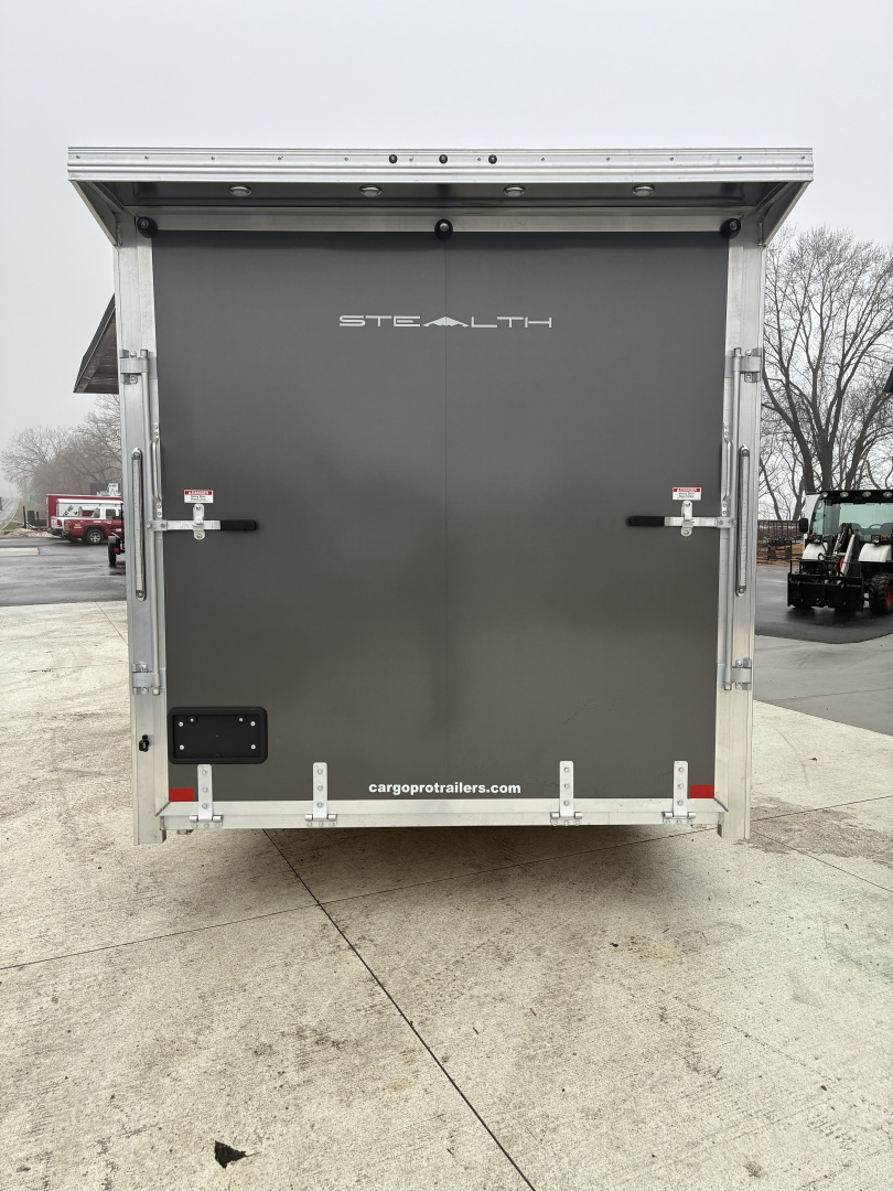 New 2026 Stealth SnoPro 7.5x27 All Aluminum Snowmobile Enclosed Cargo Trailer