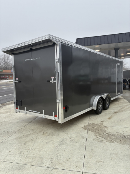 New 2026 Stealth SnoPro 7.5x27 All Aluminum Snowmobile Enclosed Cargo Trailer