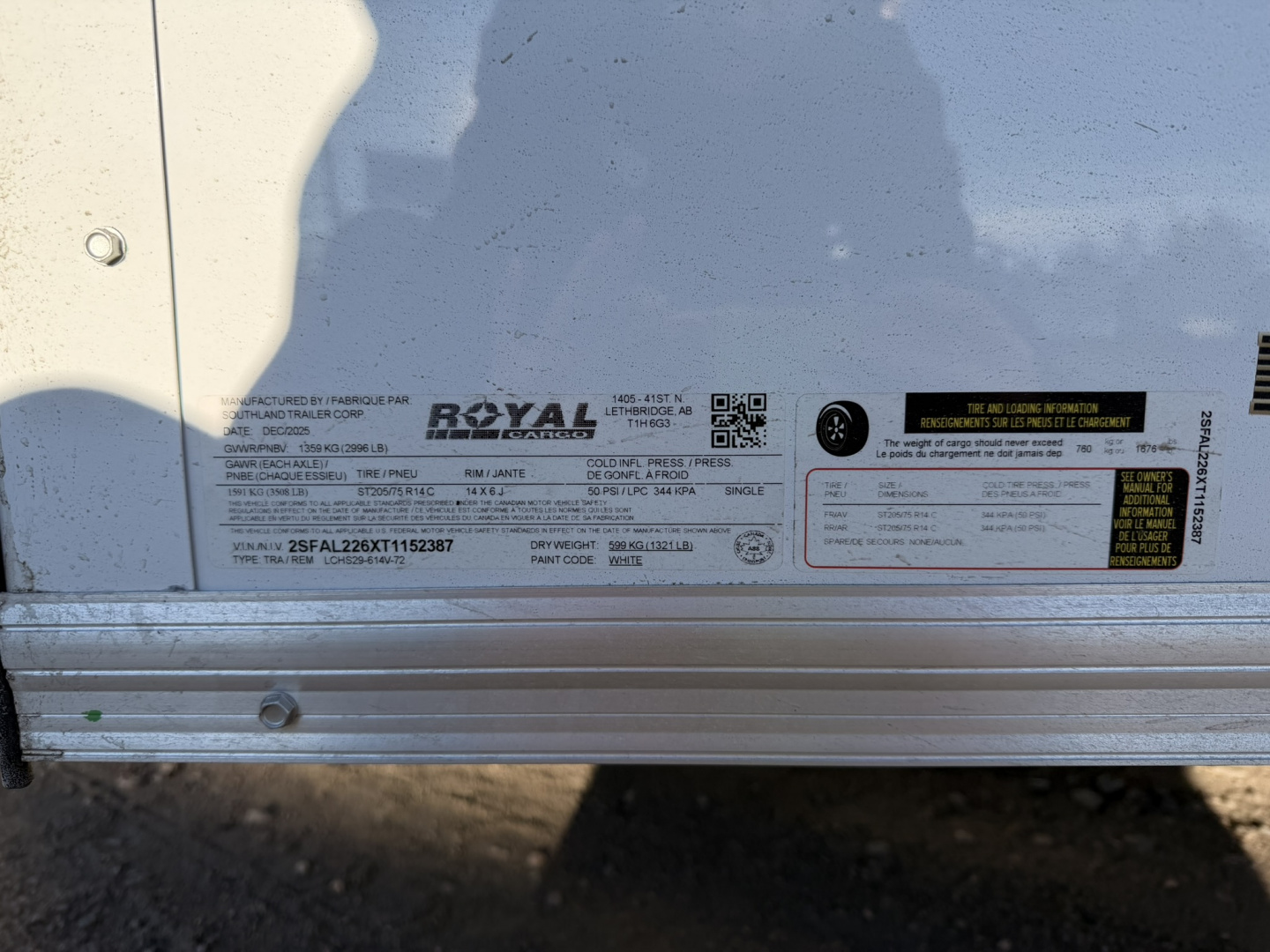 New 2026 Royal 6-12-1.5V Enclosed 3K GVWR