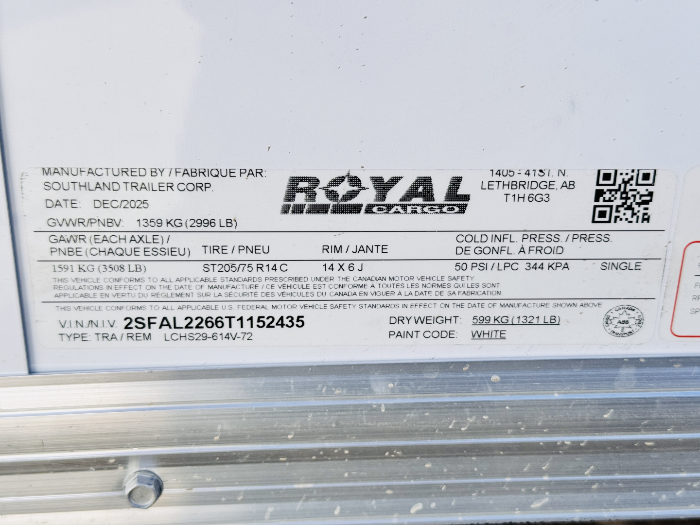 New 2026 Royal 6-12-1.5V Enclosed 3K GVWR