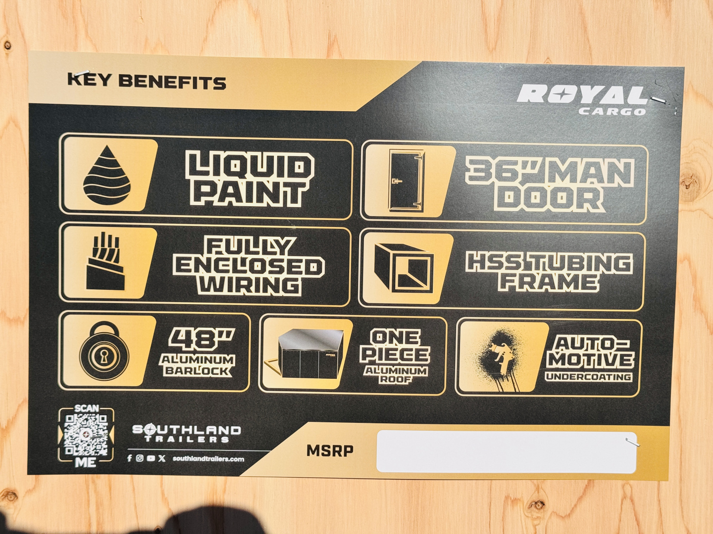 New 2026 Royal Cargo Trailers 6-12-1.5V Enclosed 3K GVWR