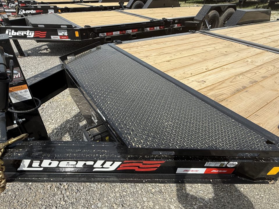 New 2026 Liberty LT Tilt Trailer 22’ FORK HOLDERS & TOOL BOX 8K AXLES 17.5K G.V.W.R.