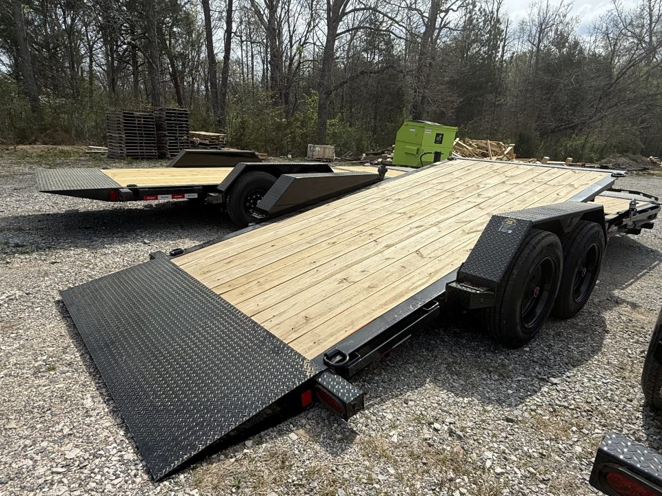 New 2026 Liberty LT Tilt Trailer 22’ FORK HOLDERS & TOOL BOX 8K AXLES 17.5K G.V.W.R.