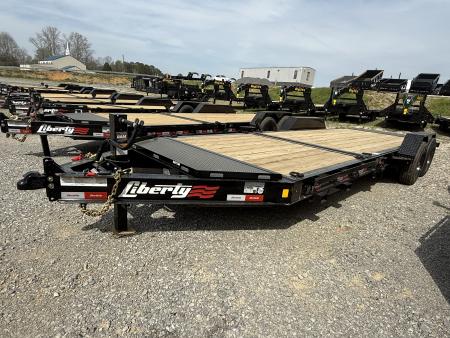 New 2026 Liberty LT Tilt Trailer 22’ FORK HOLDERS & TOOL BOX 8K AXLES 17.5K G.V.W.R.