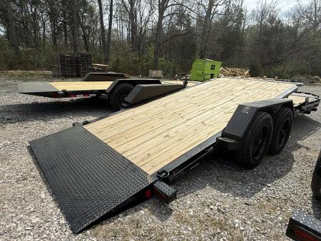 New 2026 Liberty LT Tilt Trailer 22’ FORK HOLDERS & TOOL BOX 8K AXLES 17.5K G.V.W.R.
