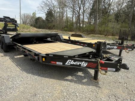 New 2026 Liberty LT Tilt Trailer 22’ FORK HOLDERS & TOOL BOX 8K AXLES 17.5K G.V.W.R.