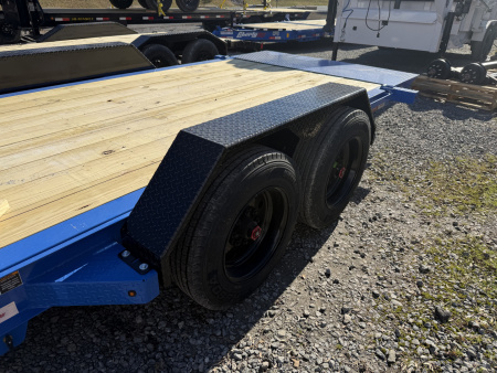 New 2026 Liberty LT Tilt Trailer 22’ FORK HOLDERS & TOOL BOX 8K AXLES 17.5K G.V.W.R.