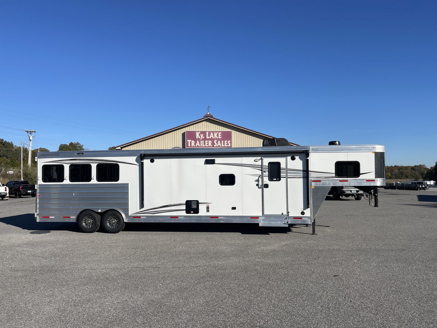 Used 2025 Merhow Trailers 8316-A RWS Horse Trailer