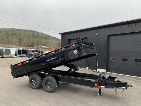 New 2026 LOAD TRAIL 8x14-DZ Deckover Dump Trailer/ 10  I BEAM Frame/ 18  fold down sides / Tarp kit & Ramps/ Spreader Gate- 14,000gvw