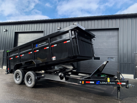 New 2026 Load Trail 7x16 Dump Trailer-HD/ 4' High Sides/ 8  I beam frame/ Tarp kit & Ramps - 14k GVW
