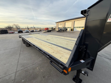 New 2026 Hillcrest Deep Charcoal 102"x20'+5' 22.9k Gooseneck Deckover Trailer