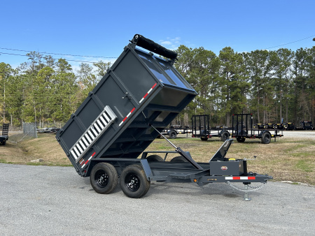 New 2026 Covered Wagon Trailers 6x10 Dump Trailer #5200 Axles, 48  Sides