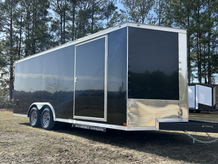 New 2026 Covered Wagon Trailers 8.5x20 Cargo / Enclosed Trailer BLACK POLY