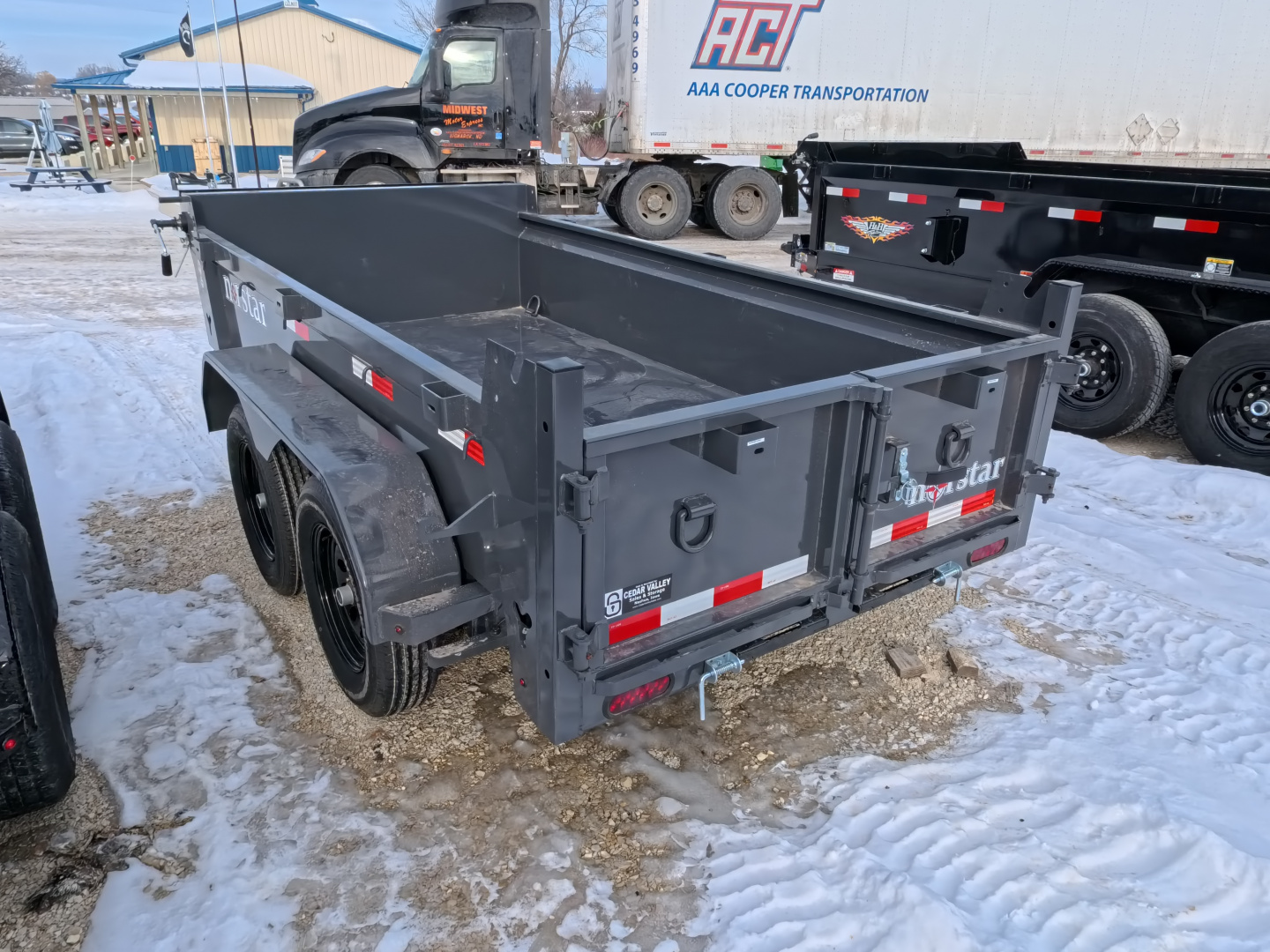 New 2026 Norstar 60 x 10 DCB Dump with 7K GVWR - Gray