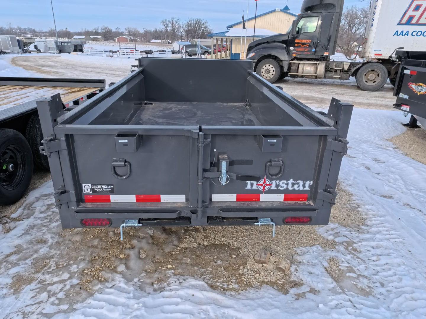 New 2026 Norstar 60 x 10 DCB Dump with 7K GVWR - Gray