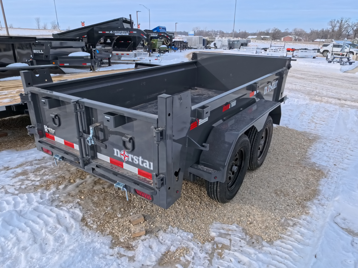 New 2026 Norstar 60 x 10 DCB Dump with 7K GVWR - Gray