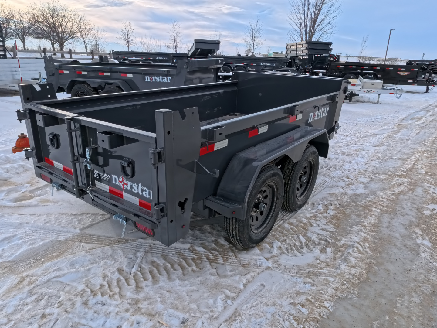 New 2026 Norstar 60 x 10 DCB Dump with 7K GVWR - Gray