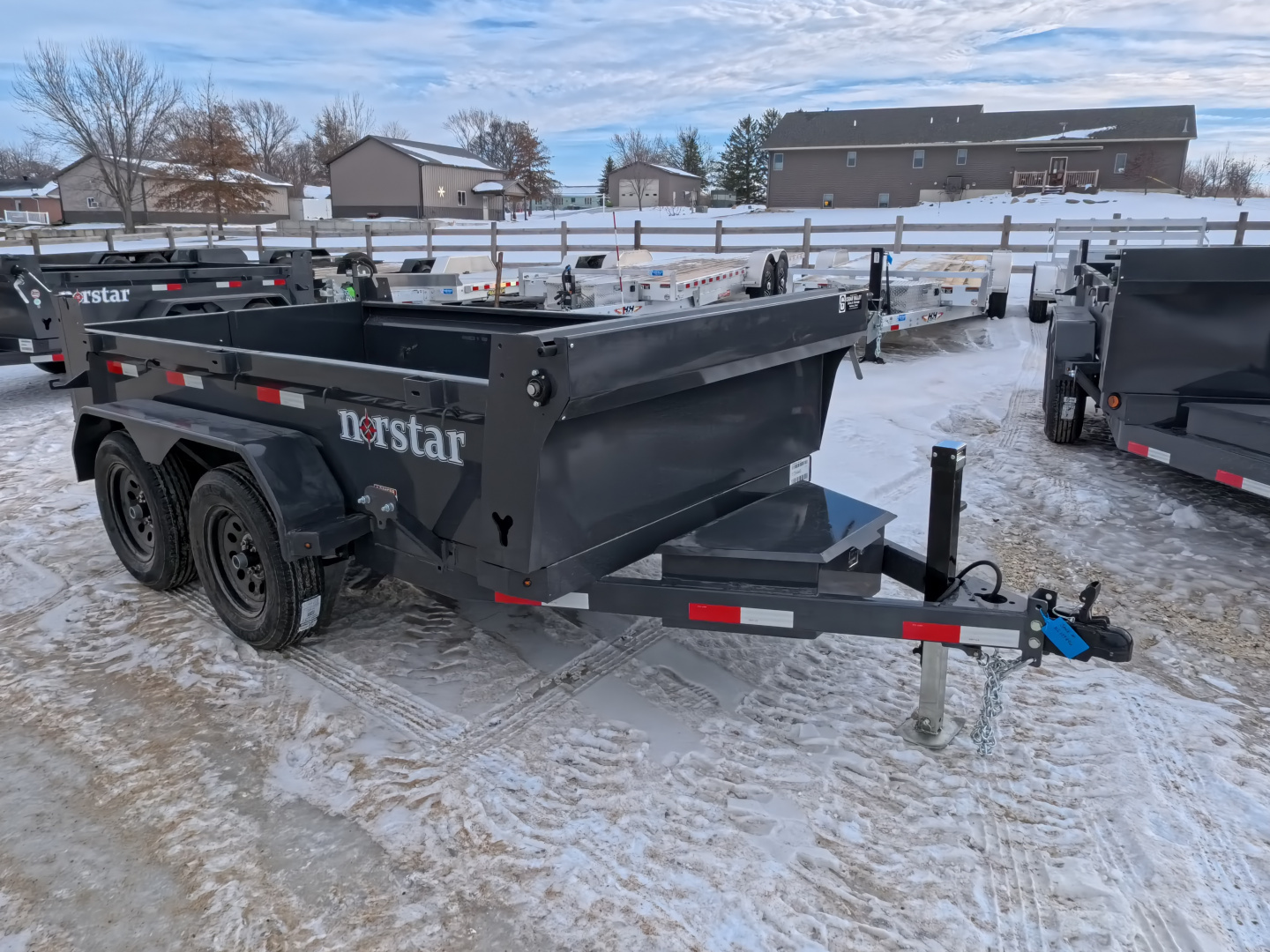 New 2026 Norstar 60 x 10 DCB Dump with 7K GVWR - Gray