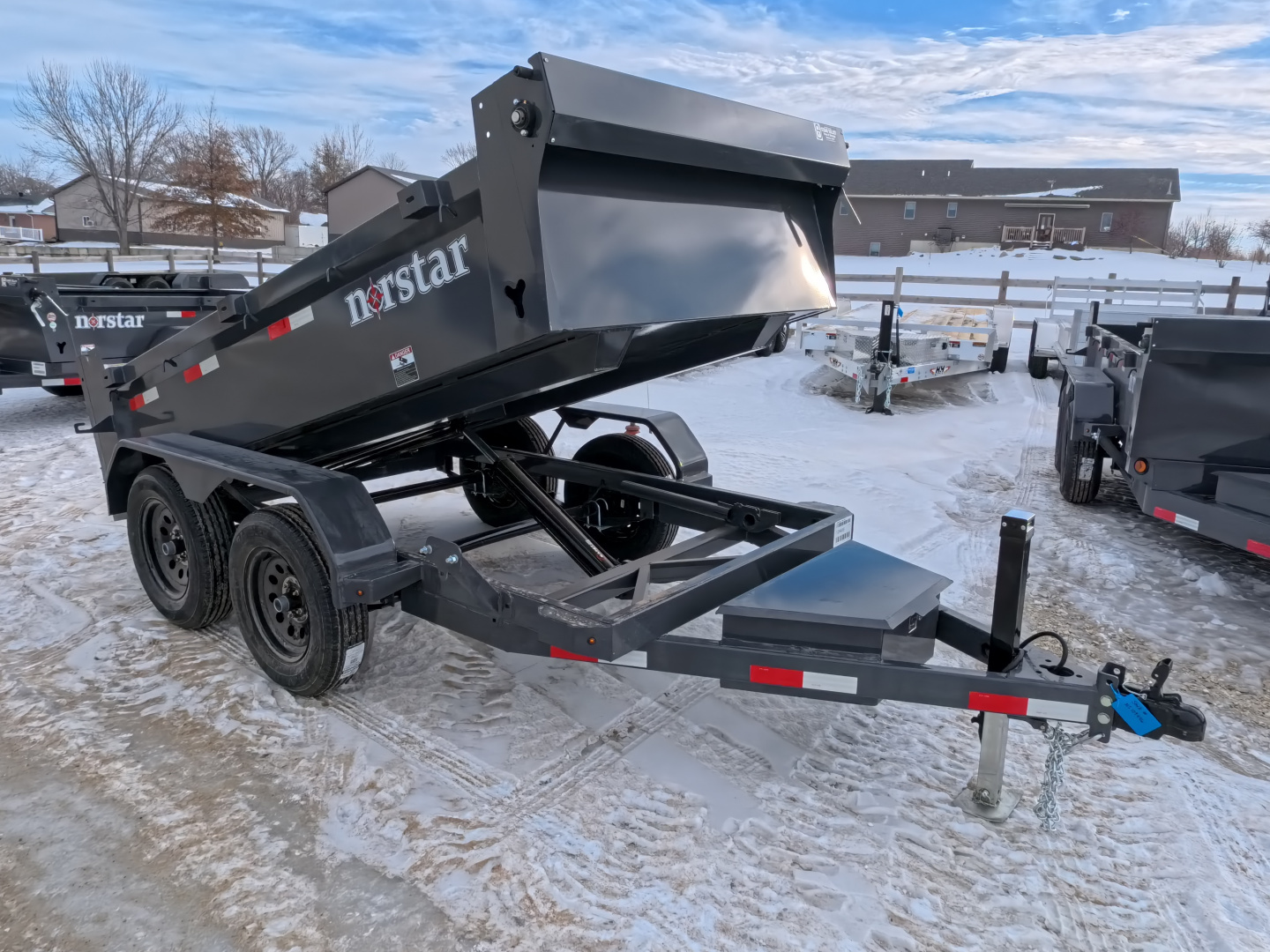 New 2026 Norstar 60 x 10 DCB Dump with 7K GVWR - Gray