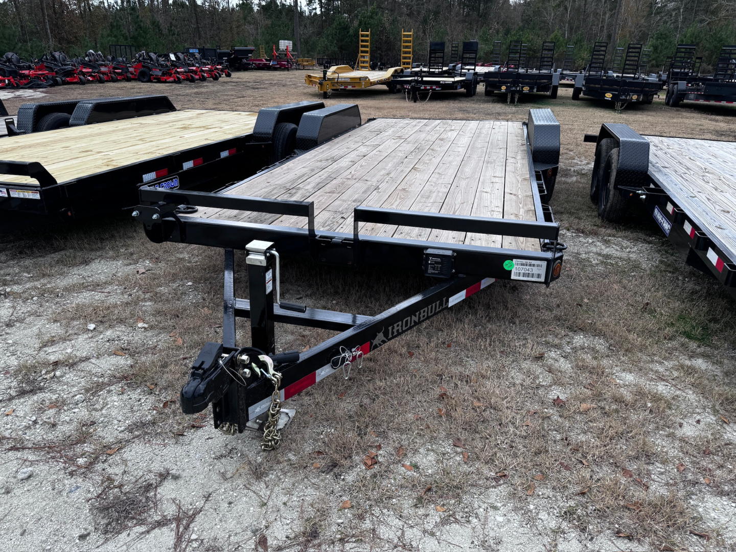 New 2026 Iron Bull 83x20 10K Car Hauler Slide in Ramps