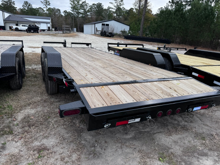 New 2026 Iron Bull 83x20 10K Car Hauler Slide in Ramps
