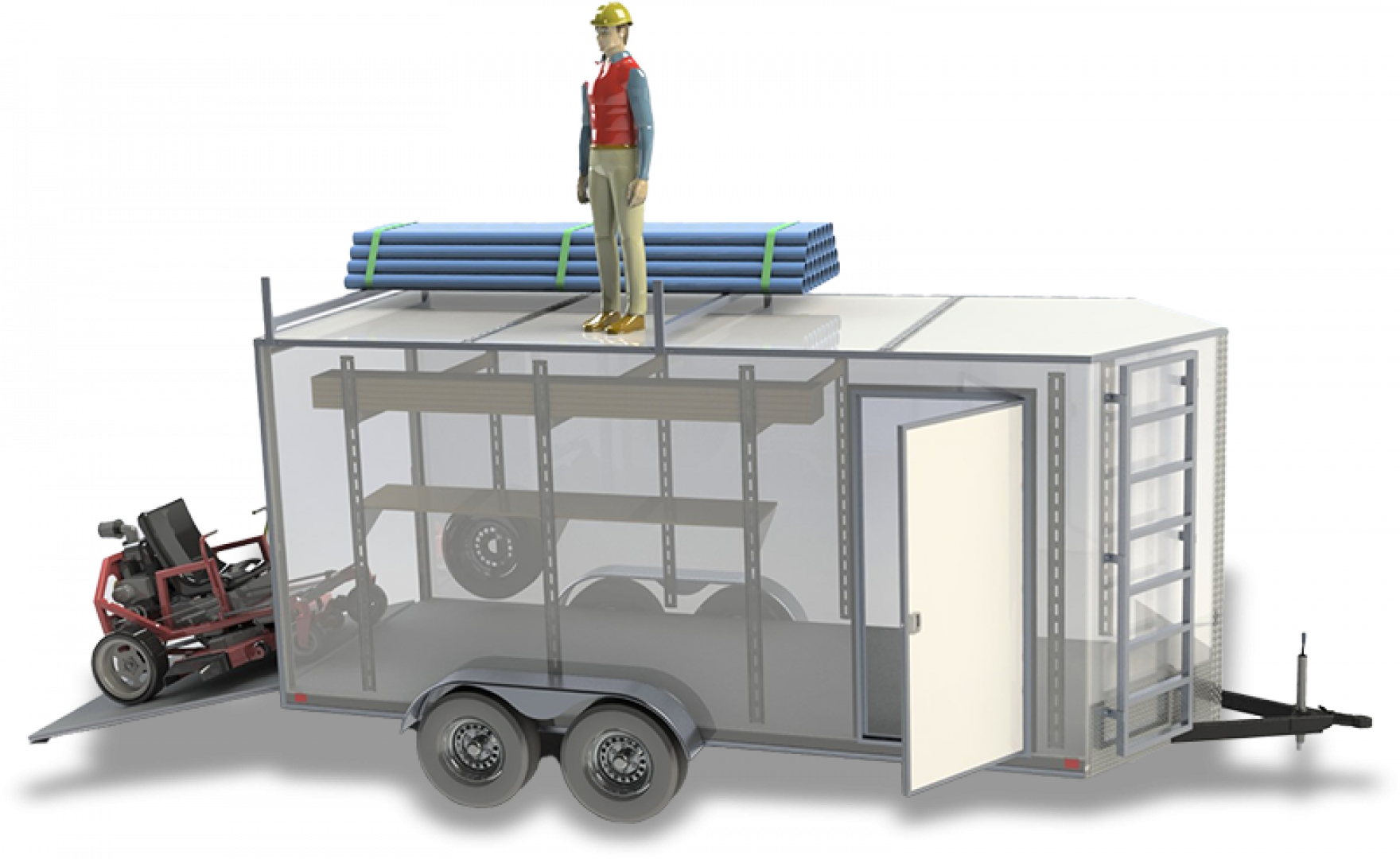 New 2026 Cell-Tech Trailers 7x14 10K Strongest Trailer Ever Built Cargo / Enclosed Trailer